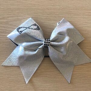 Holographic Silver Nfinity Cheer Bow
